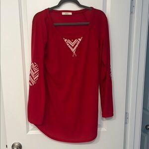 NWOT Red Women's Top